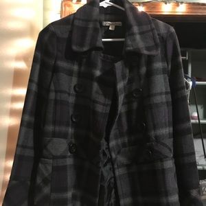 Plaid Pea Coat